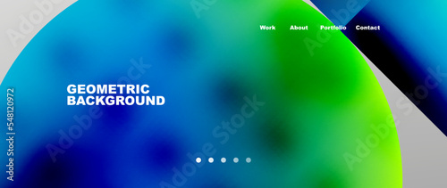 Overlapping circles abstract background template