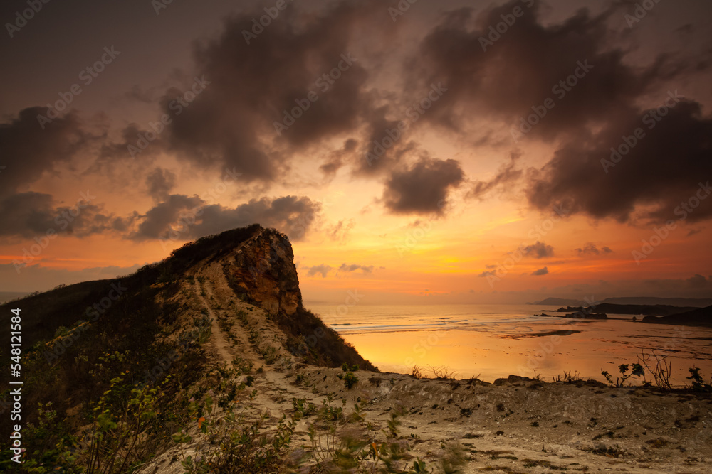 Beautiful view in Seger Beach located in Kuta, Lombok.