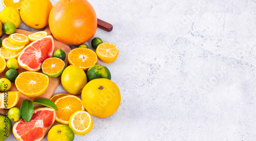 A pile of citrus fruit slices