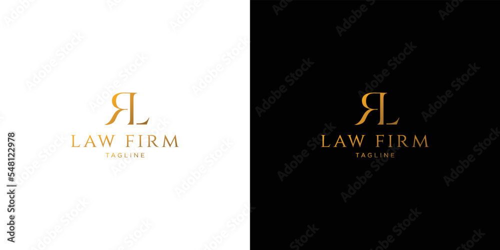 elegant and professional R logo design for law firm. 2