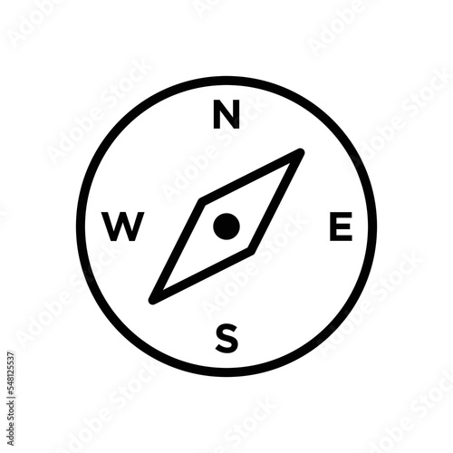Free Download compass icon vector design template in white background - GFXLoad