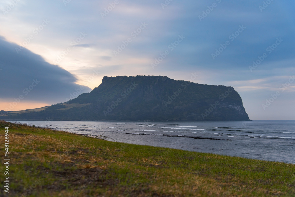 A picture of the sunrise in Jeju Island