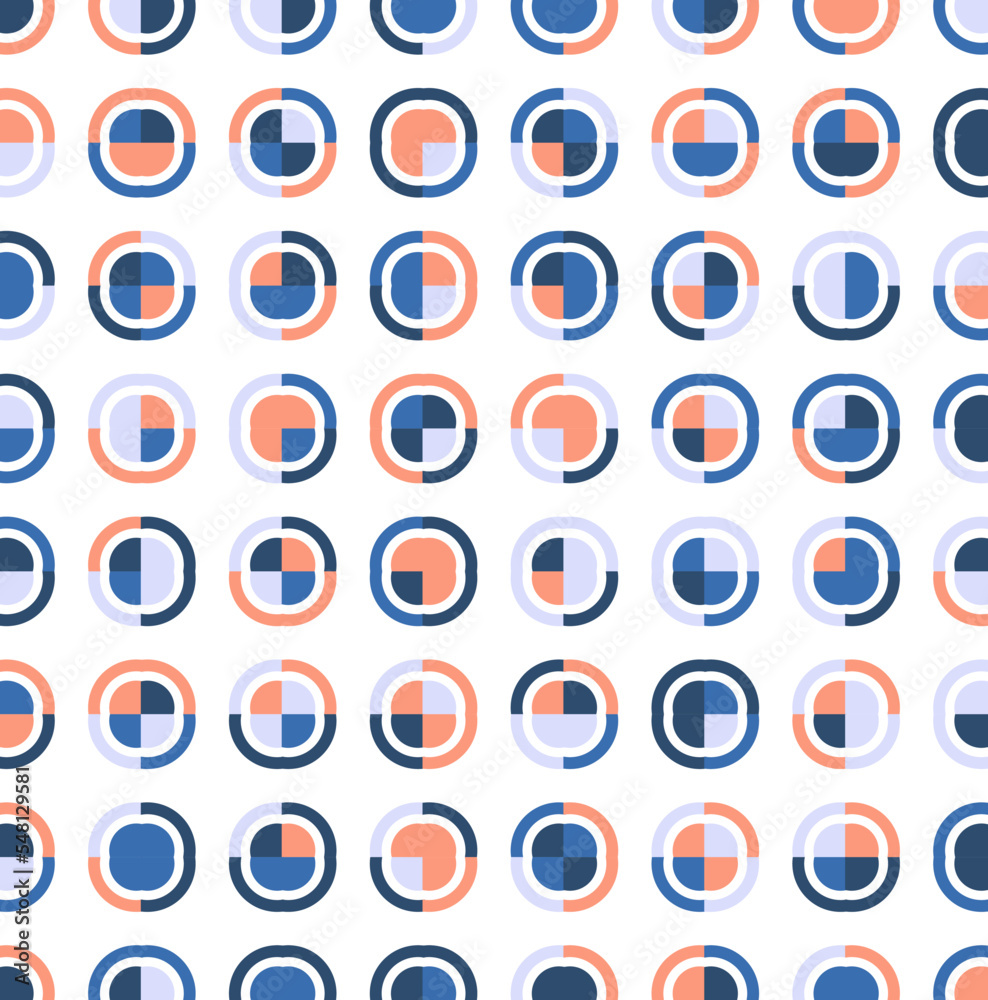 Geometric Circle shape Bauhaus pattern. Vector design and modern colorful art. Abstract Bauhaus design pattern. Geometric Circle shape Bauhaus pattern. Vector design and modern colorful art. Abstract Bauhaus design pattern.