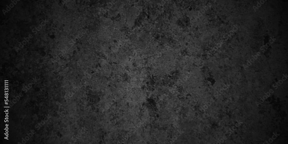 Naklejka premium Black texture chalk board and black board background. stone concrete texture grunge backdrop background anthracite panorama. Panorama dark grey black slate background or texture.