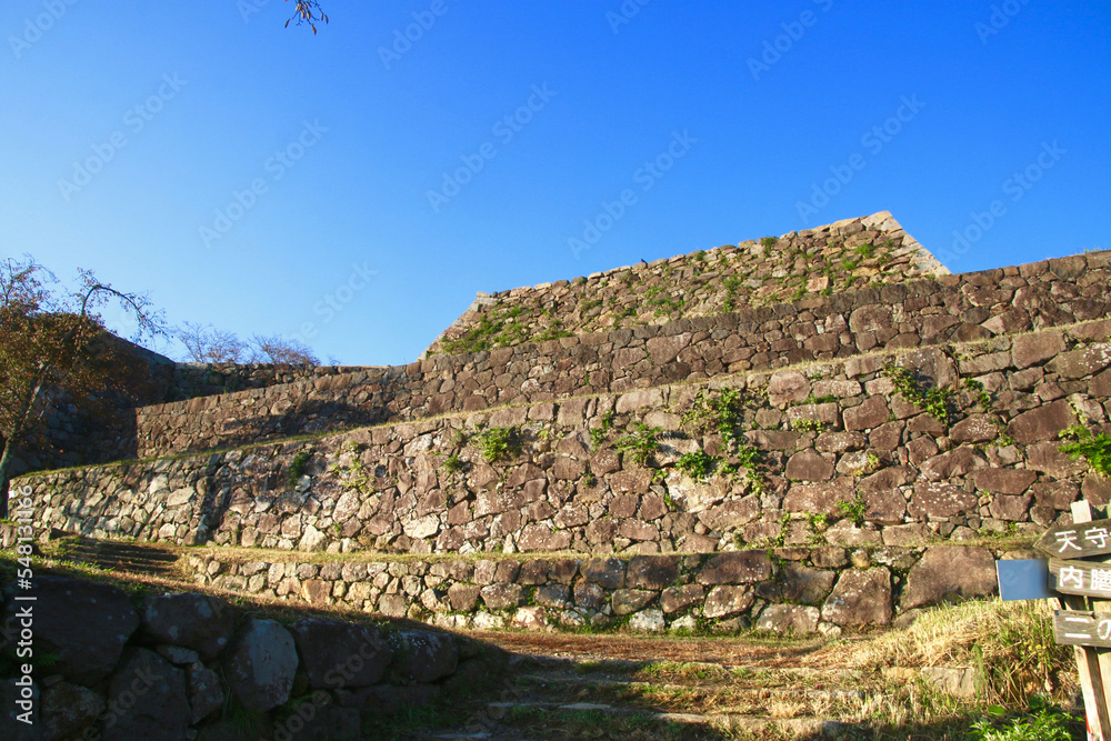Fototapeta premium 米子城跡・天守跡（鳥取県・米子市）