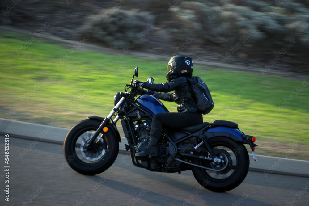 Fototapeta premium motorcycle on the road