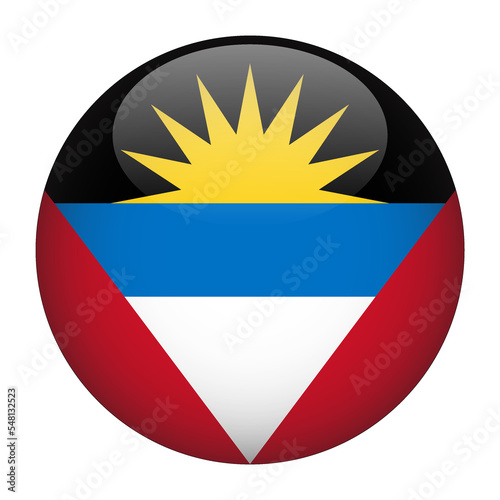 Free Download Antigua and Barbuda 3D Rounded Flag with no Background - GFXLoad