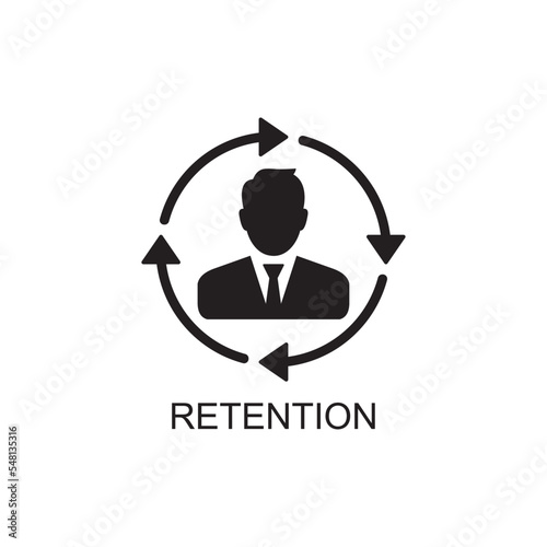 retention icon , business icon vector