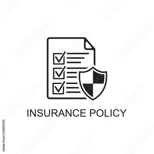 insurance policy icon , agreement icon