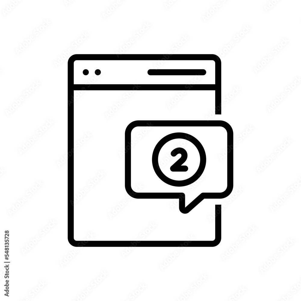Black line icon for comments Black line icon for comments