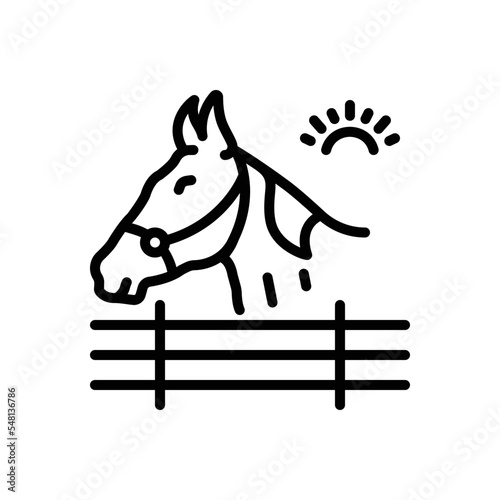 Black line icon for stud 