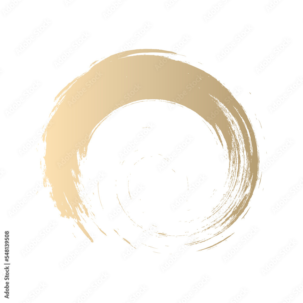 Abstract brush stroke gold gradient isolated on transparent background ...