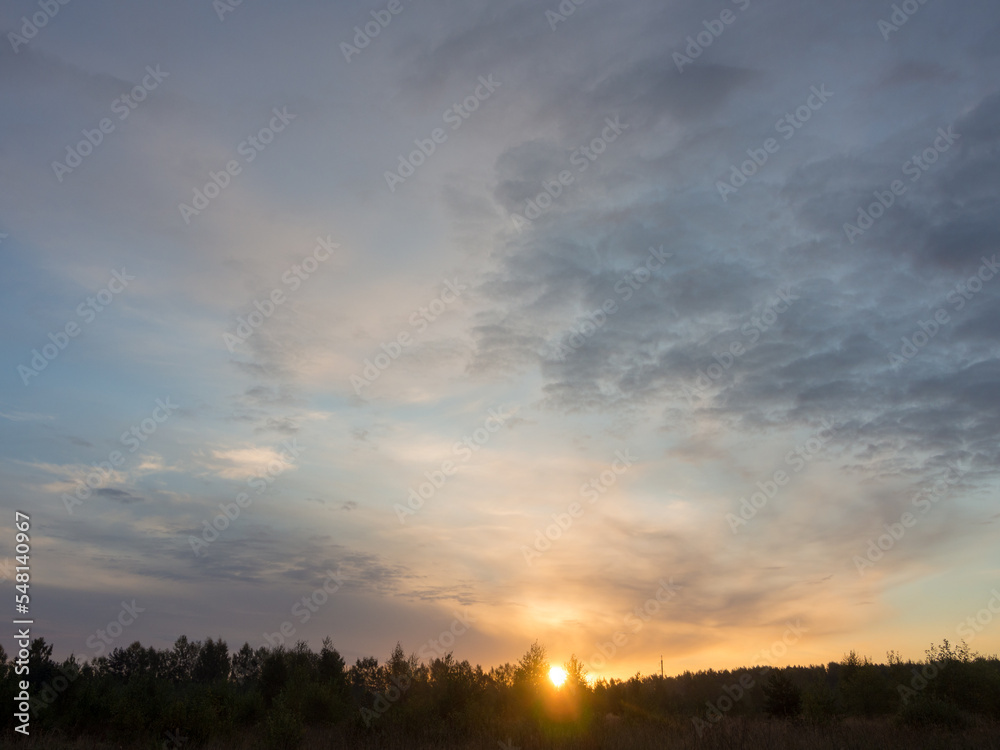 sky dramatic landscape in summer