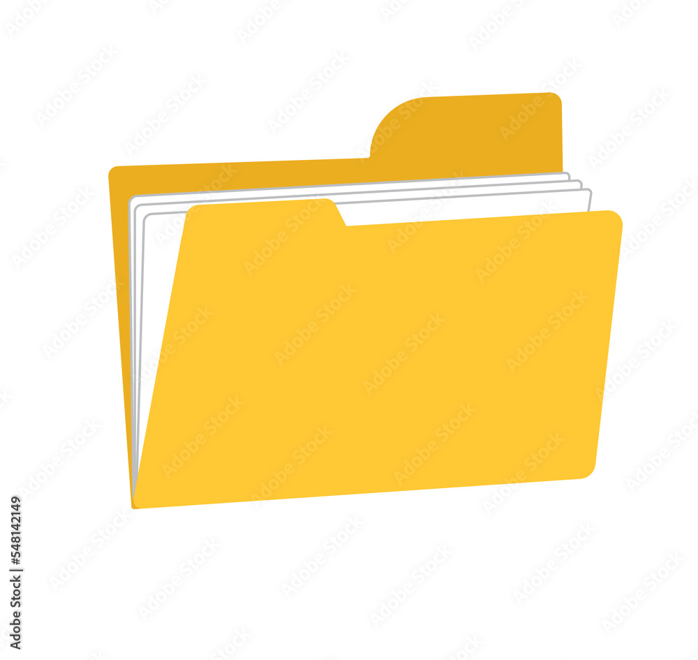 Folder vector sign. Folder design vector icon.