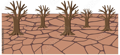 Drought stricken area background
