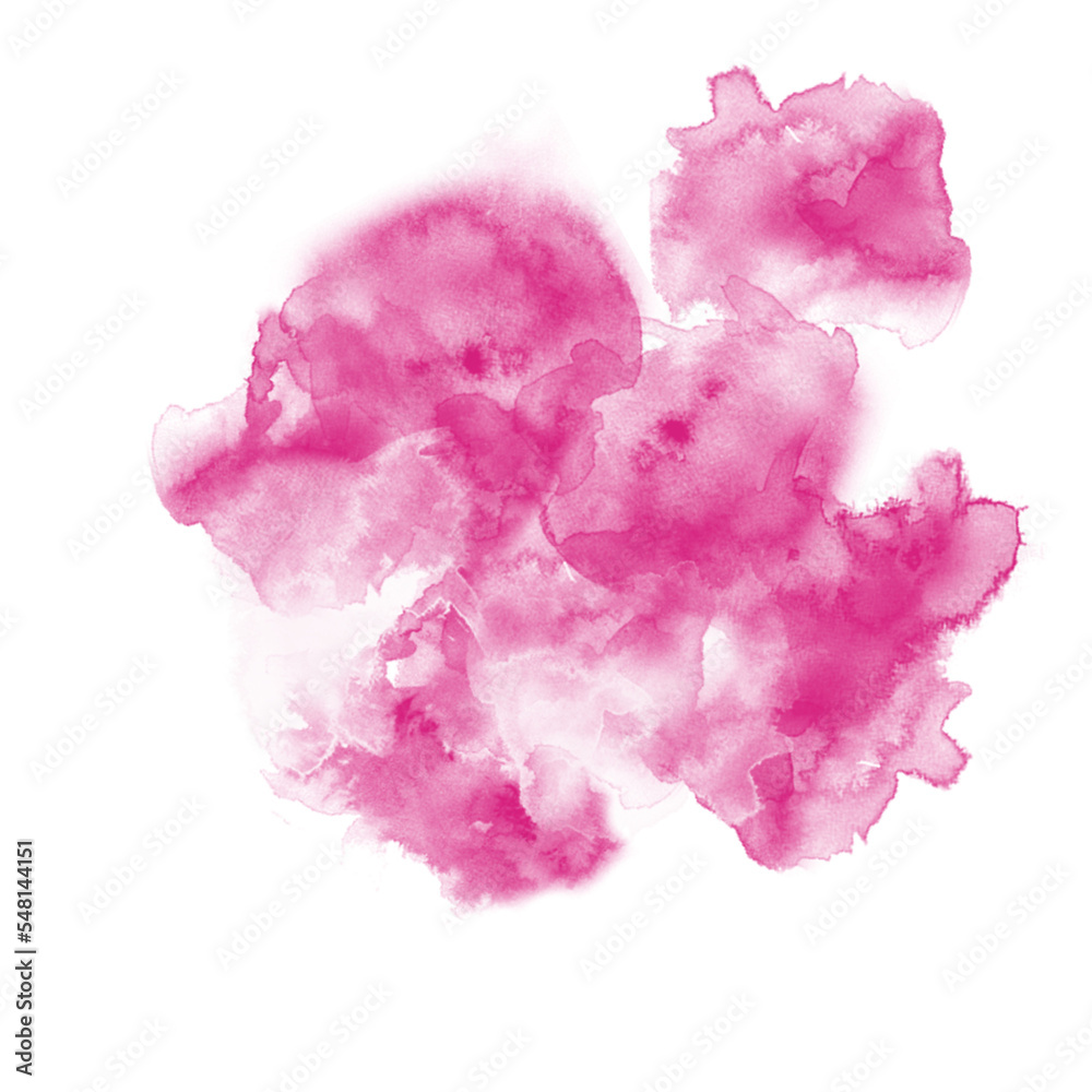 Pink Abstract Watecolour 