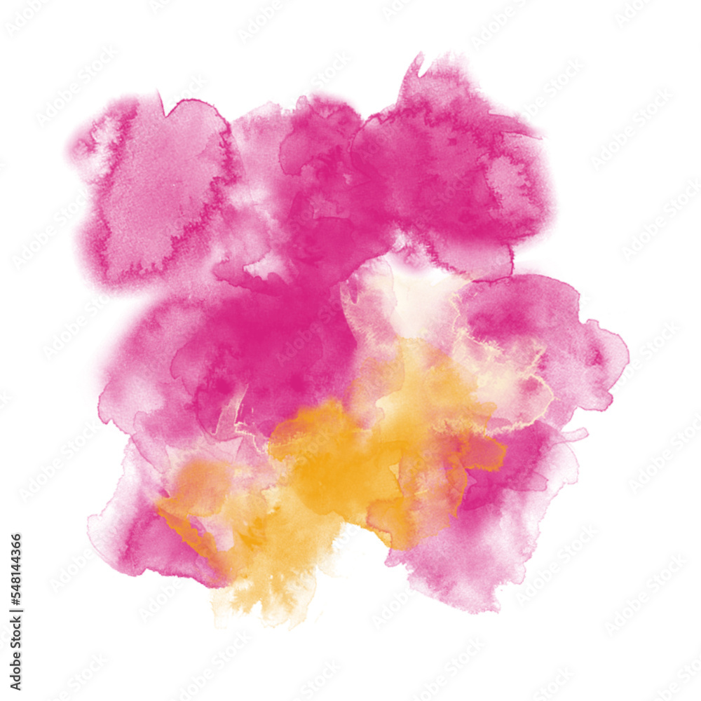 Pink Abstract Watecolour 