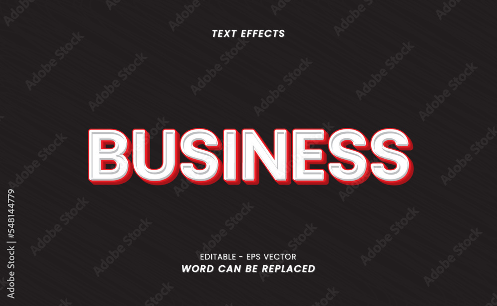 Obraz premium Appearance text effect - Editable Business Word