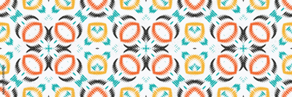 Ikat Seamless Pattern tribal African n Embroidery, Ikat stripes Digital textile Asian Design for Prints Fabric saree Mughal Swaths texture Kurti Kurtis Kurtas, Motif Batik