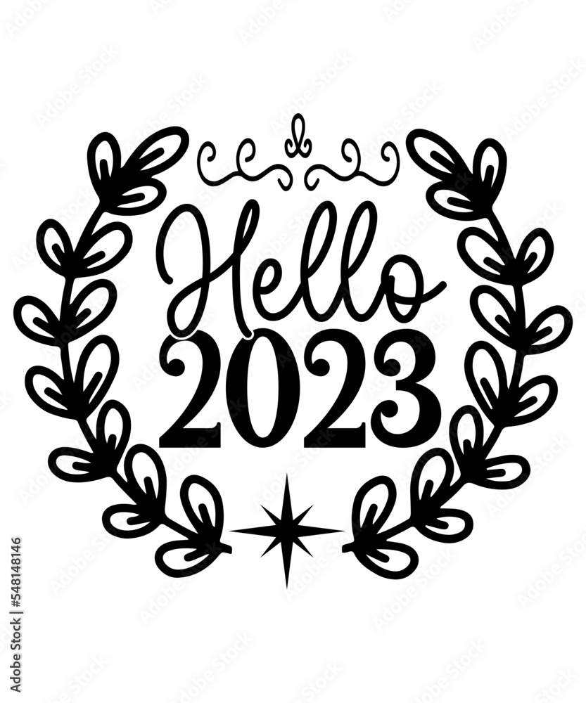 Happy New Year SVG Bundle, Hello 2023 Svg, New Year Decoration, New Year Sign, Silhouette Cricut, Printable Vector, New Year Quote Svg Happy New Year SVG Bundle, Hello 2023 Svg, New Year Decoration, New Year Sign, Silhouette Cricut, Printable Vector, New Year Quote Svg