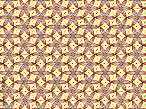 Abstract Flower Background Pattern for fabric designs