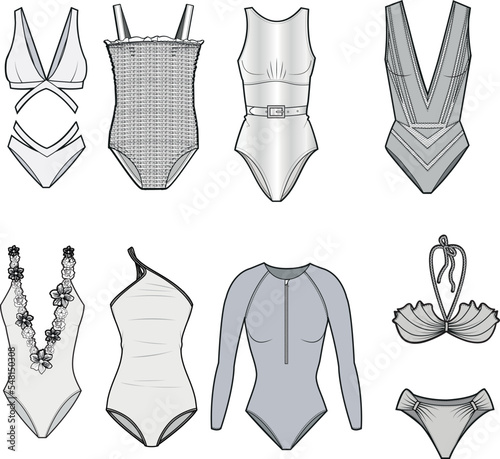 women swimwear sets, swimsuits and bikini