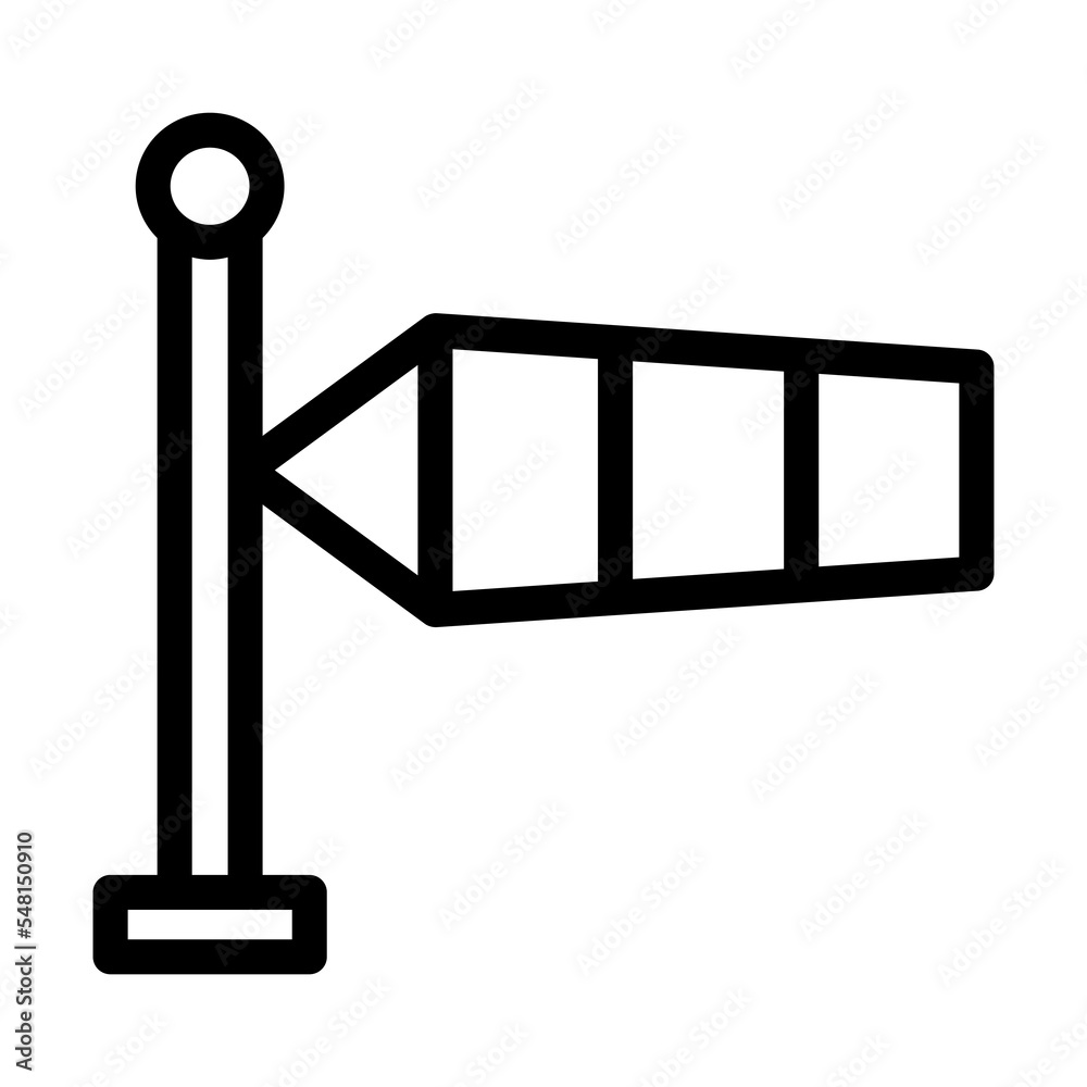 windsock line icon illustration vector graphic windsock line icon illustration vector graphic