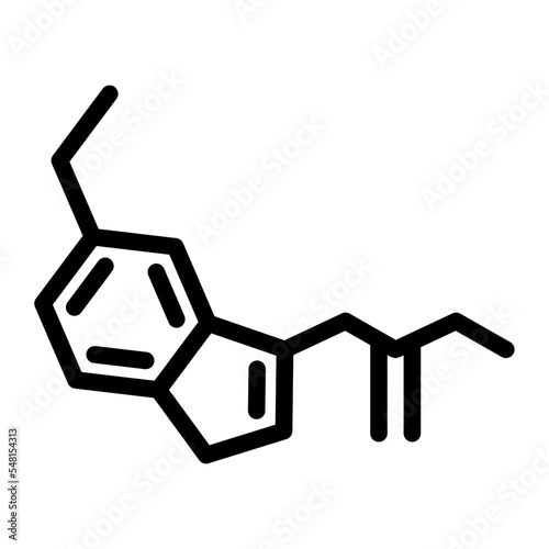 melatonin line icon photo