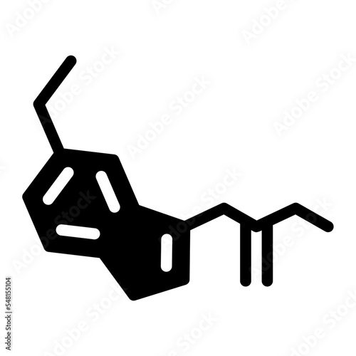 melatonin glyph icon
