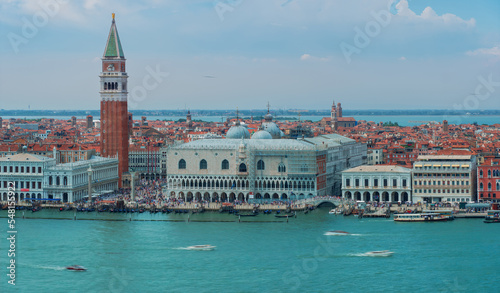 Venezia from Top from a bell tower during summer time  © Wolfgang Hauke