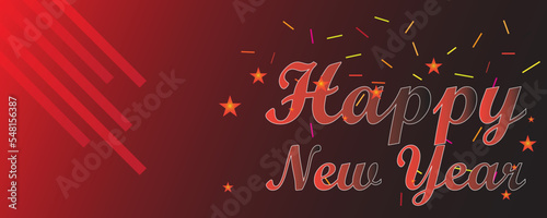 Happy new year 2023 banner. New year banner with copy space for text. New year banner  poster for businesses