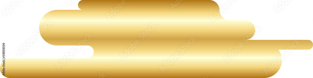 Obraz premium Abstract Gold Minimal Round Shape Vector