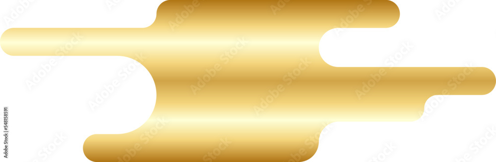 Obraz premium Abstract Gold Minimal Round Shape Vector