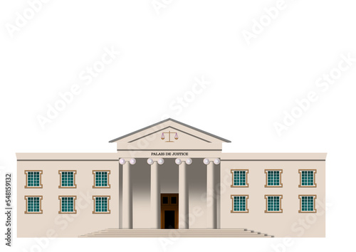 façade d'un palais de justice