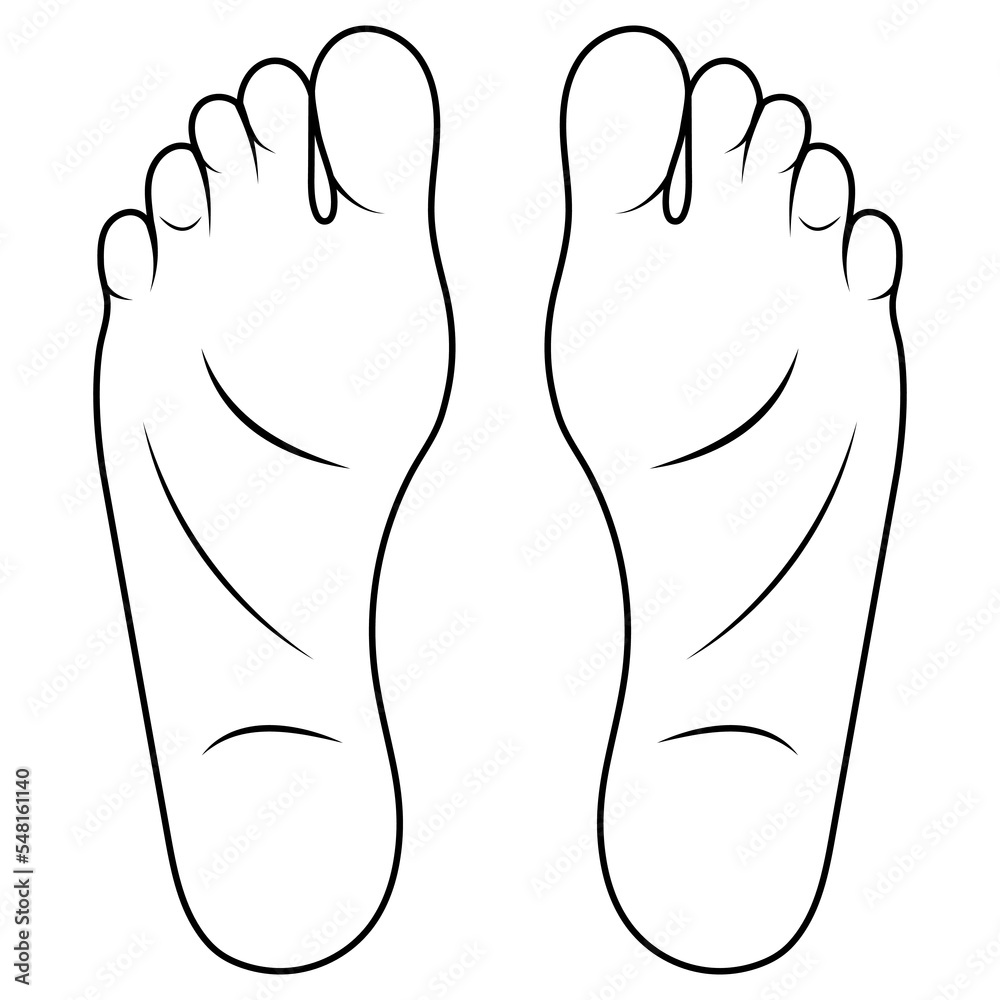 man-foot-drawing-cartoon-shoe-size-foot-anatomy-human-sole-stock