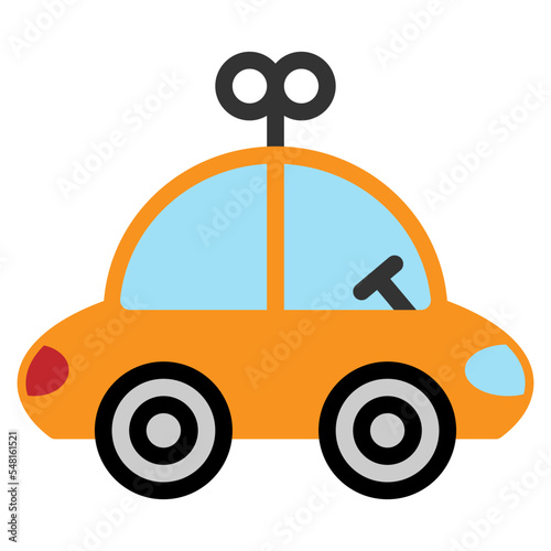 car toy flat icon