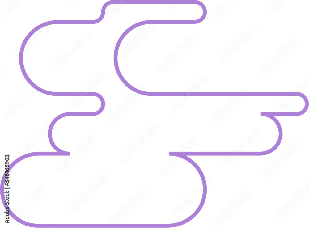 Abstract Minimal Round Shape Vector Outline Abstract Minimal Round Shape Vector Outline