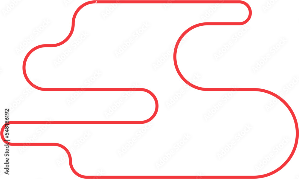 Abstract Minimal Round Shape Vector Outline Abstract Minimal Round Shape Vector Outline