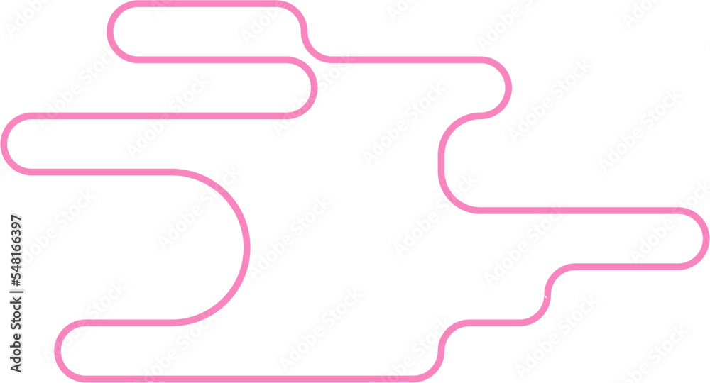 Abstract Minimal Round Shape Vector Outline Abstract Minimal Round Shape Vector Outline