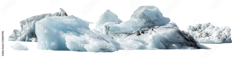 Obraz premium Isolated PNG cutout of an iceberg on a transparent background