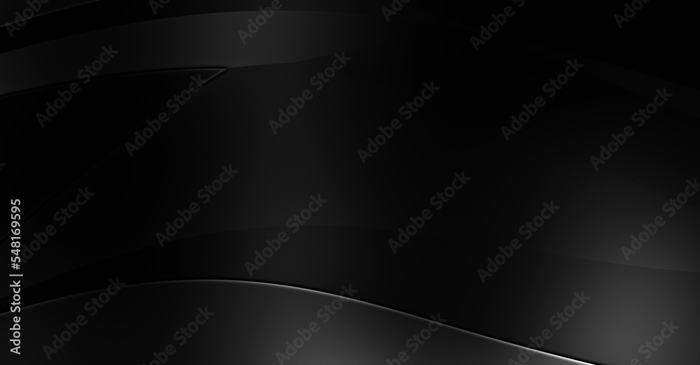 Black curvy pattern surface. 3d illustration. Abstract futuristic background. Minimalist geometric cover design. Warped black stripes. Luxury relief texture wallpaper. Elegant backdrop. Black curvy pattern surface. 3d illustration. Abstract futuristic background. Minimalist geometric cover design. Warped black stripes. Luxury relief texture wallpaper. Elegant backdrop.