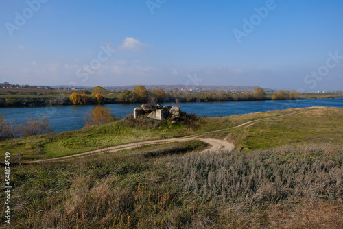 Picturesque landscape near the river