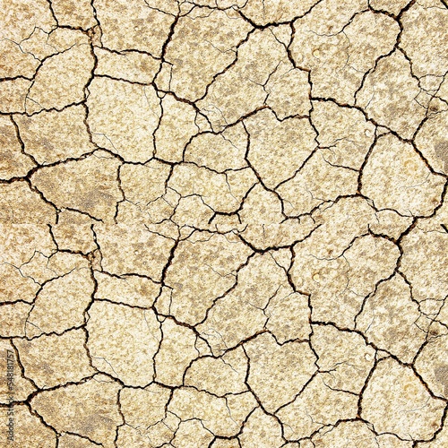 Arid ground with cracks with added effects