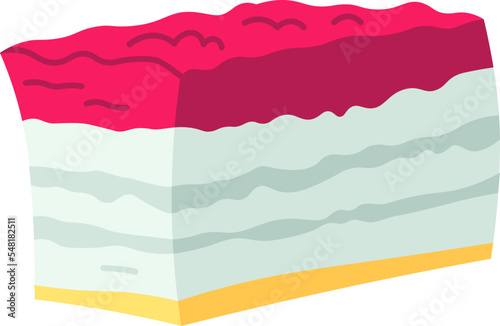 Lard flat icon Tasty traditional ukrainian food
