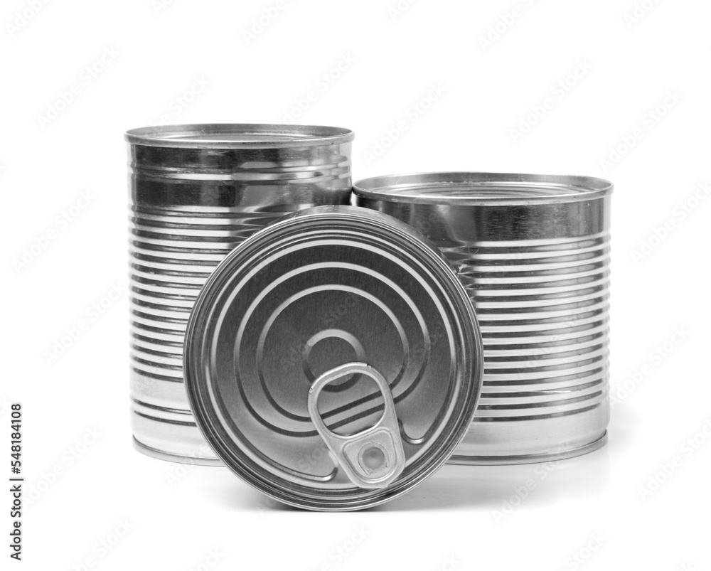 Different Tin Cans Isolated, Preserve Template Mockup, Metal Milk Package Group, Aluminum Containers Different Tin Cans Isolated, Preserve Template Mockup, Metal Milk Package Group, Aluminum Containers