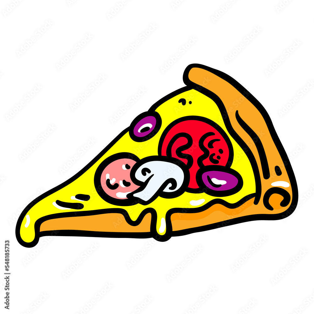 Pizza colorful sticker Pizza colorful sticker