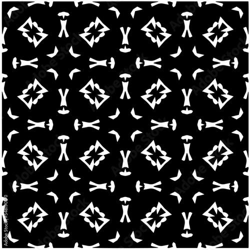 Design seamless monochrome geometric pattern. Abstract background. Vector art.Perfect for site backdrop, wrapping paper, wallpaper, textile and surface design. 