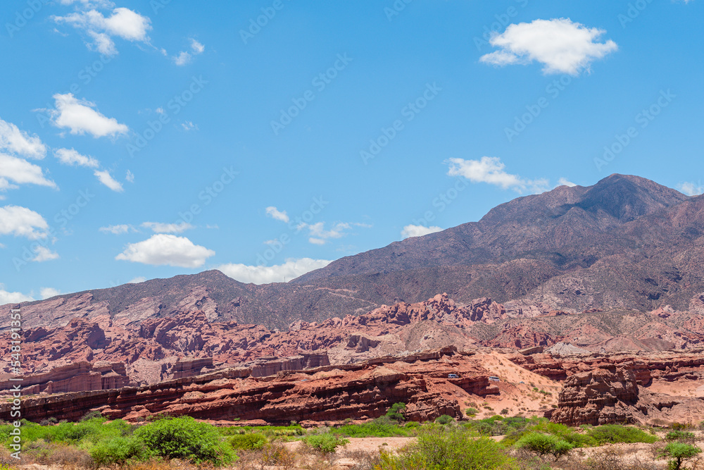 red rock formations in cafayate, argentina red rock formations in cafayate, argentina