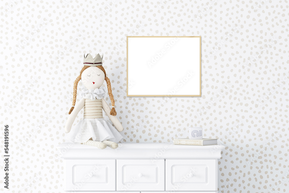 Kids room frame mockup Kids room frame mockup