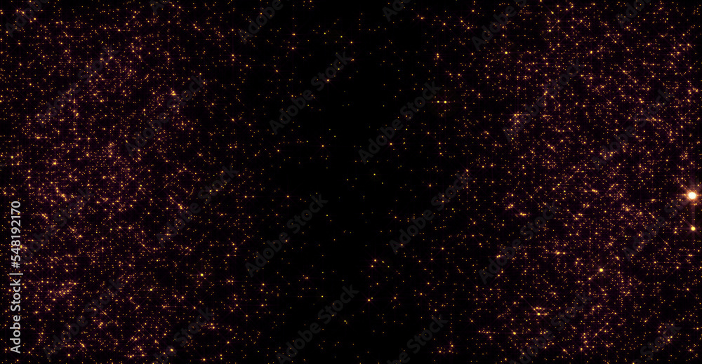 Abstract sparkling gold dust glitter magic background